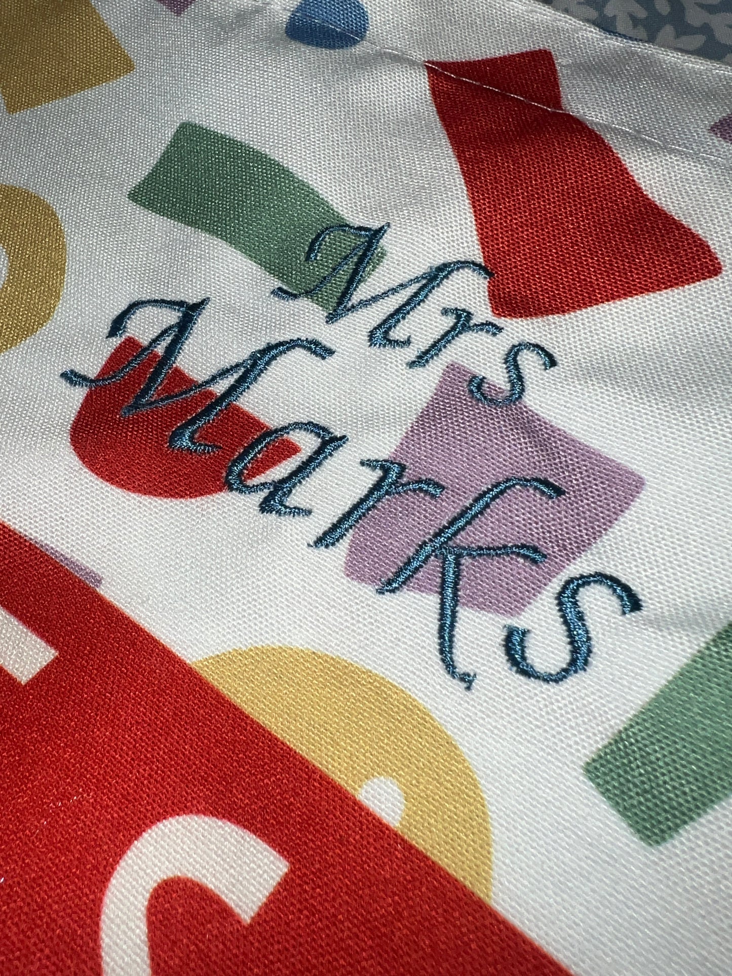 Personalised Teacher Tote Bag