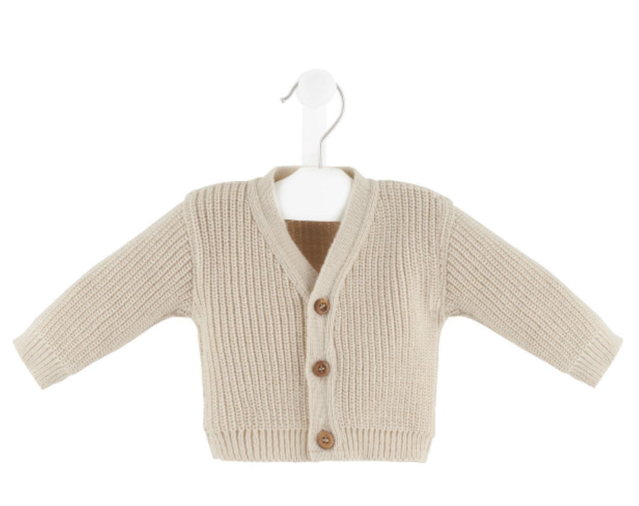 Personalised Cardigan and Teddy Bear Bib 🧸