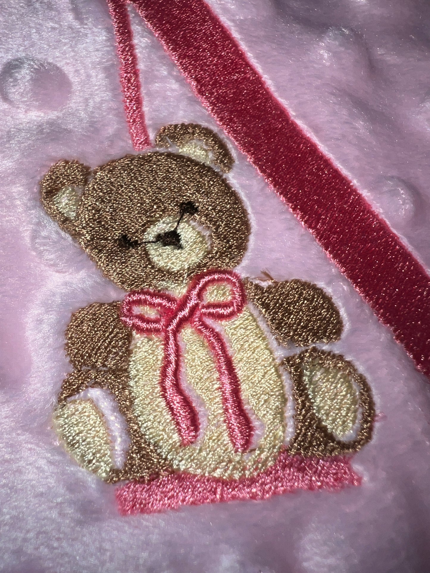 Personalised Bear Initial Baby Blanket 🐻
