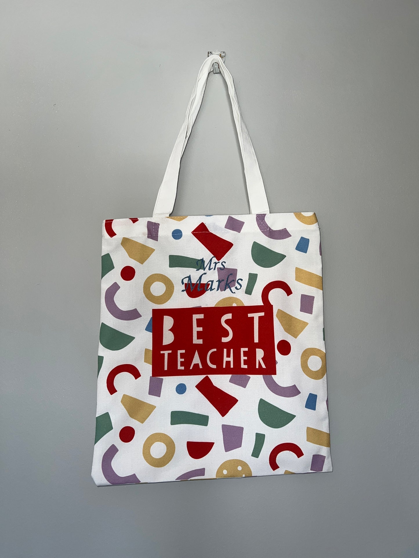 Personalised Teacher Tote Bag