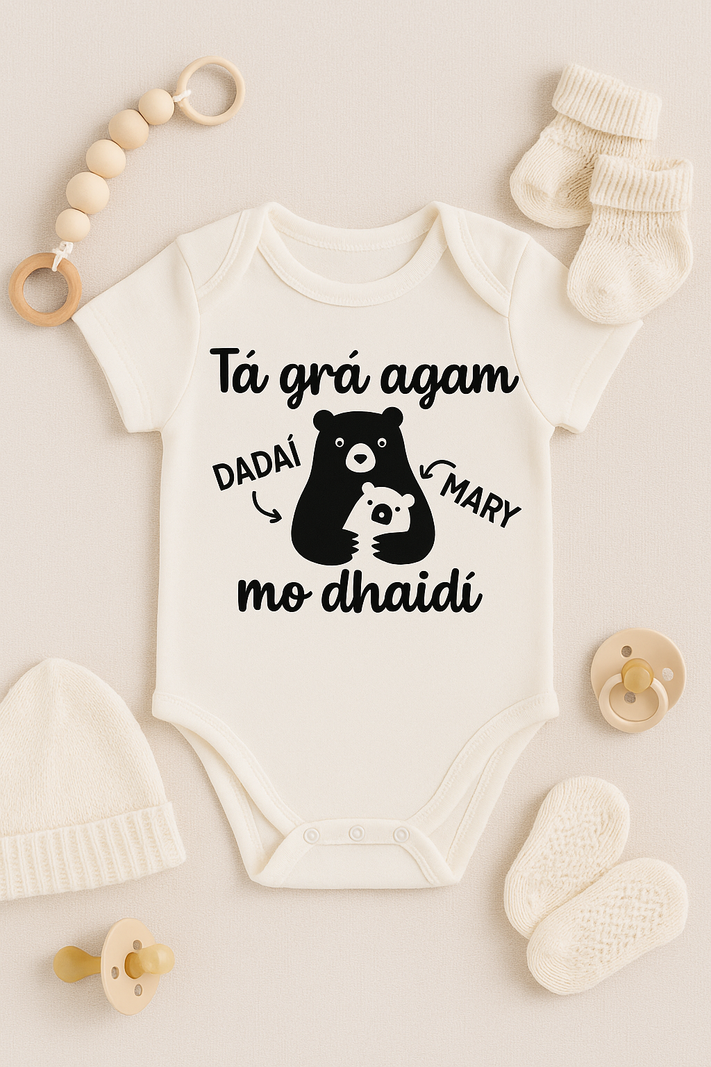 As Gaeilge - Father's Day Bodysuit - 'I love my daddy'