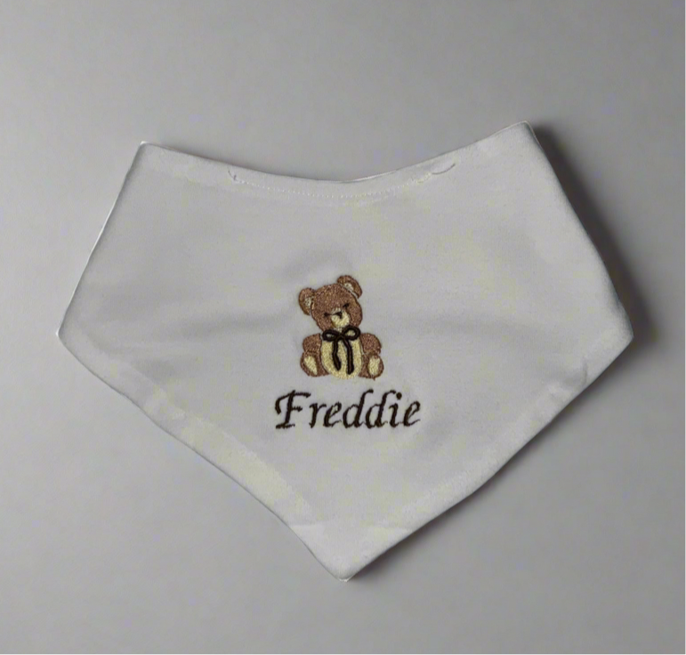 Personalised Cardigan and Teddy Bear Bib 🧸