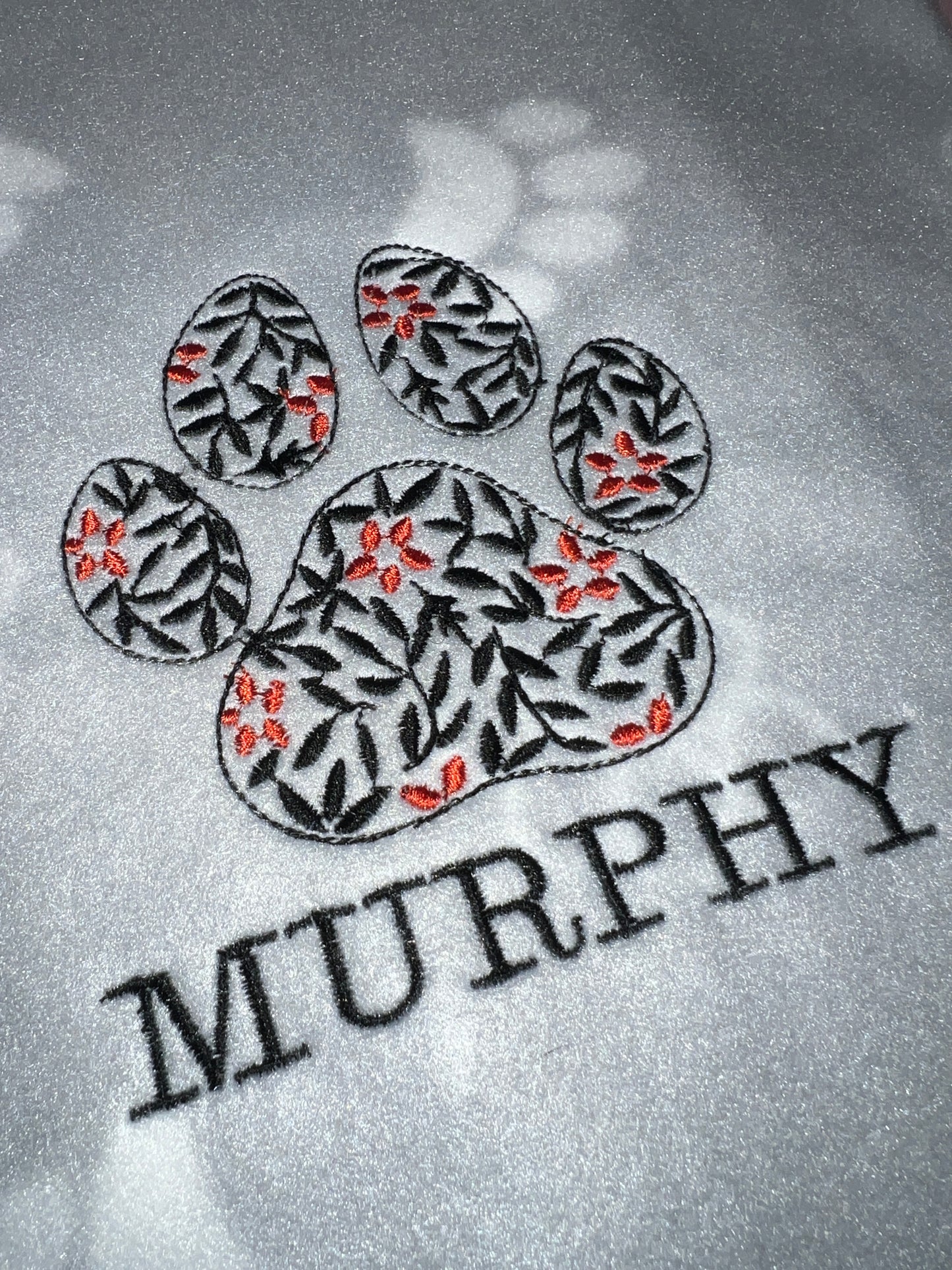 🐾 Personalised Pet Blanket - Flower Paw Design