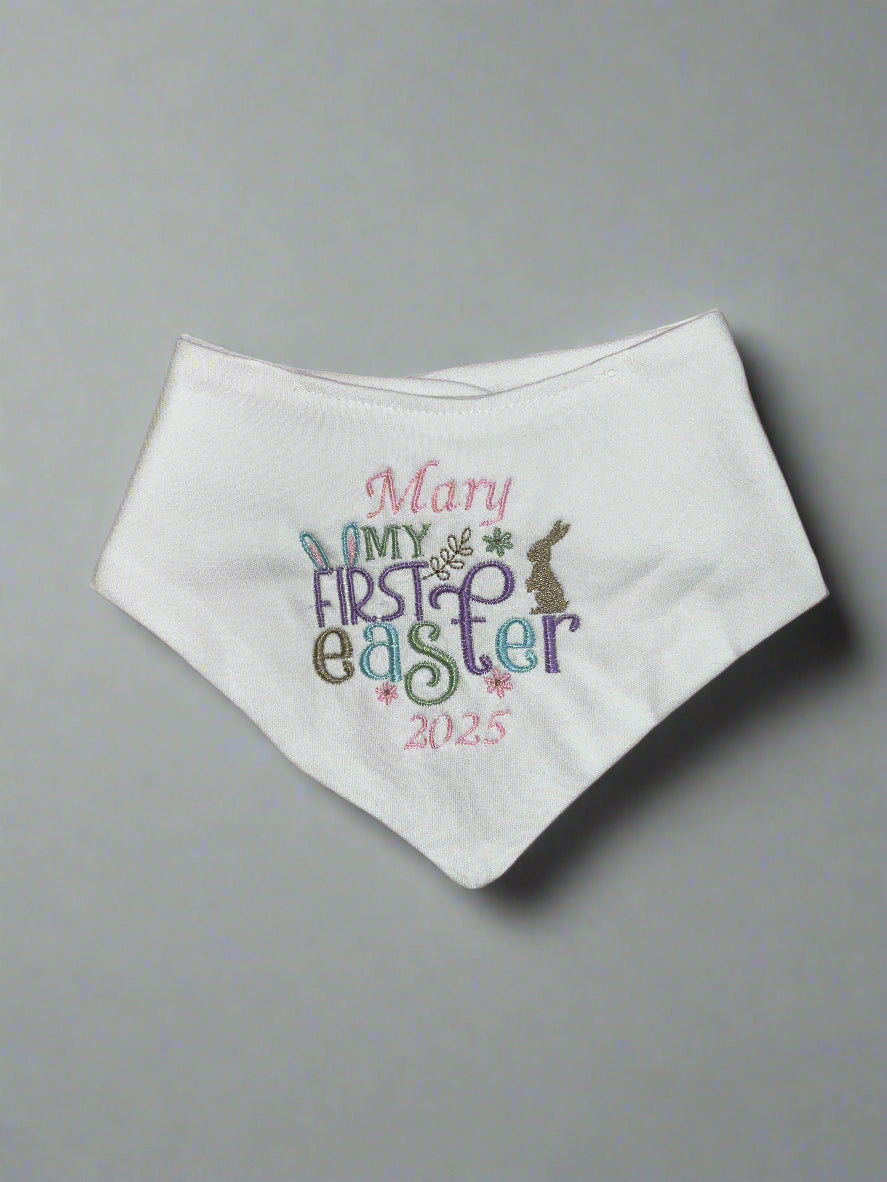 My First Easter - Personalised Bandana Bib