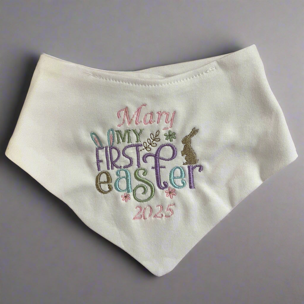 My First Easter - Personalised Bandana Bib