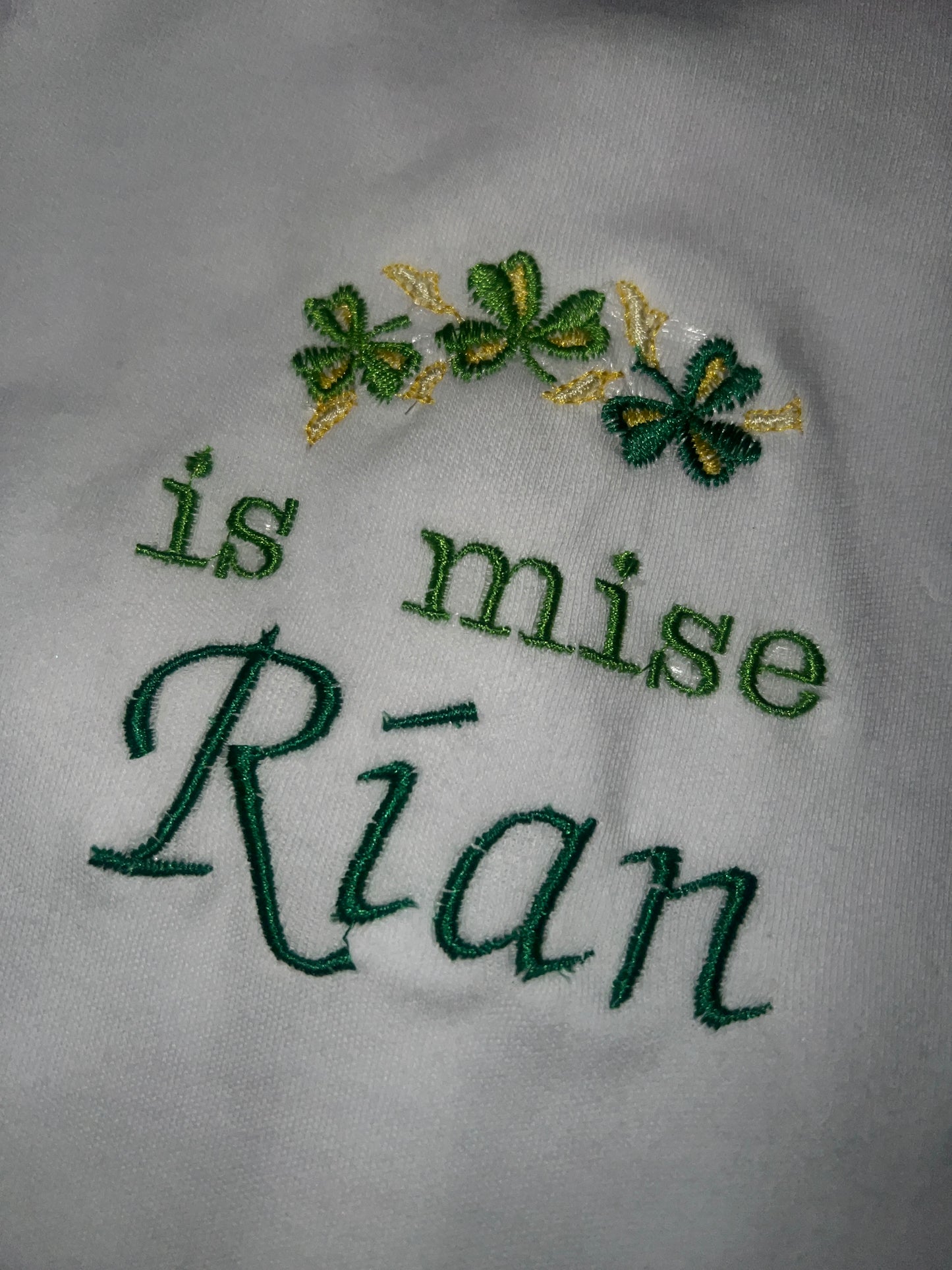 ☘️ Personalised ‘Is mise’ Sleepsuit ☘️