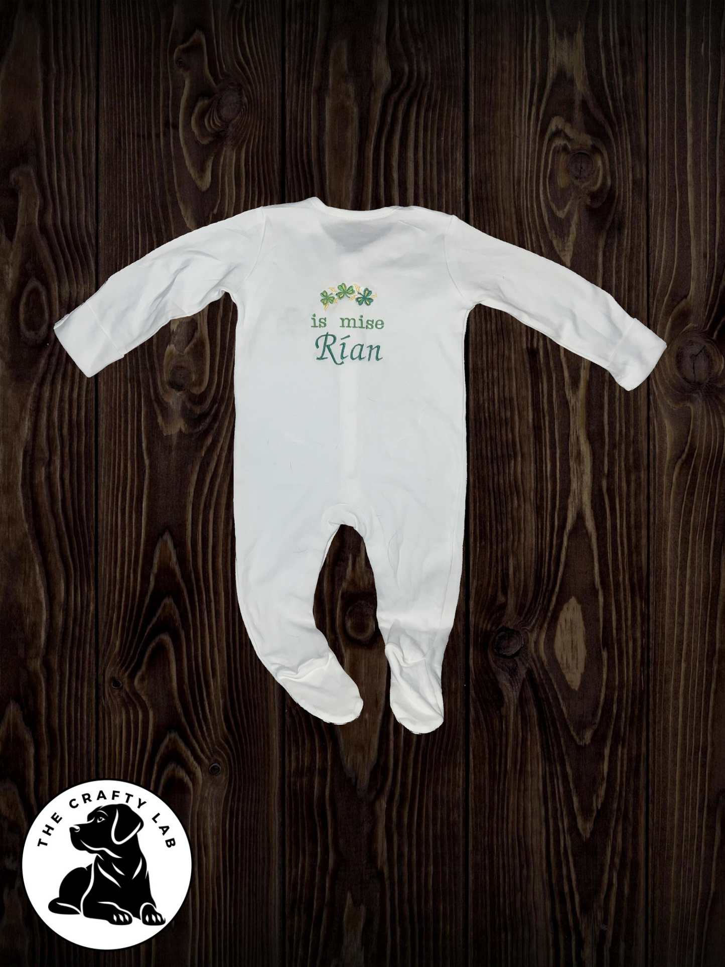 ☘️ Personalised ‘Is mise’ Sleepsuit ☘️