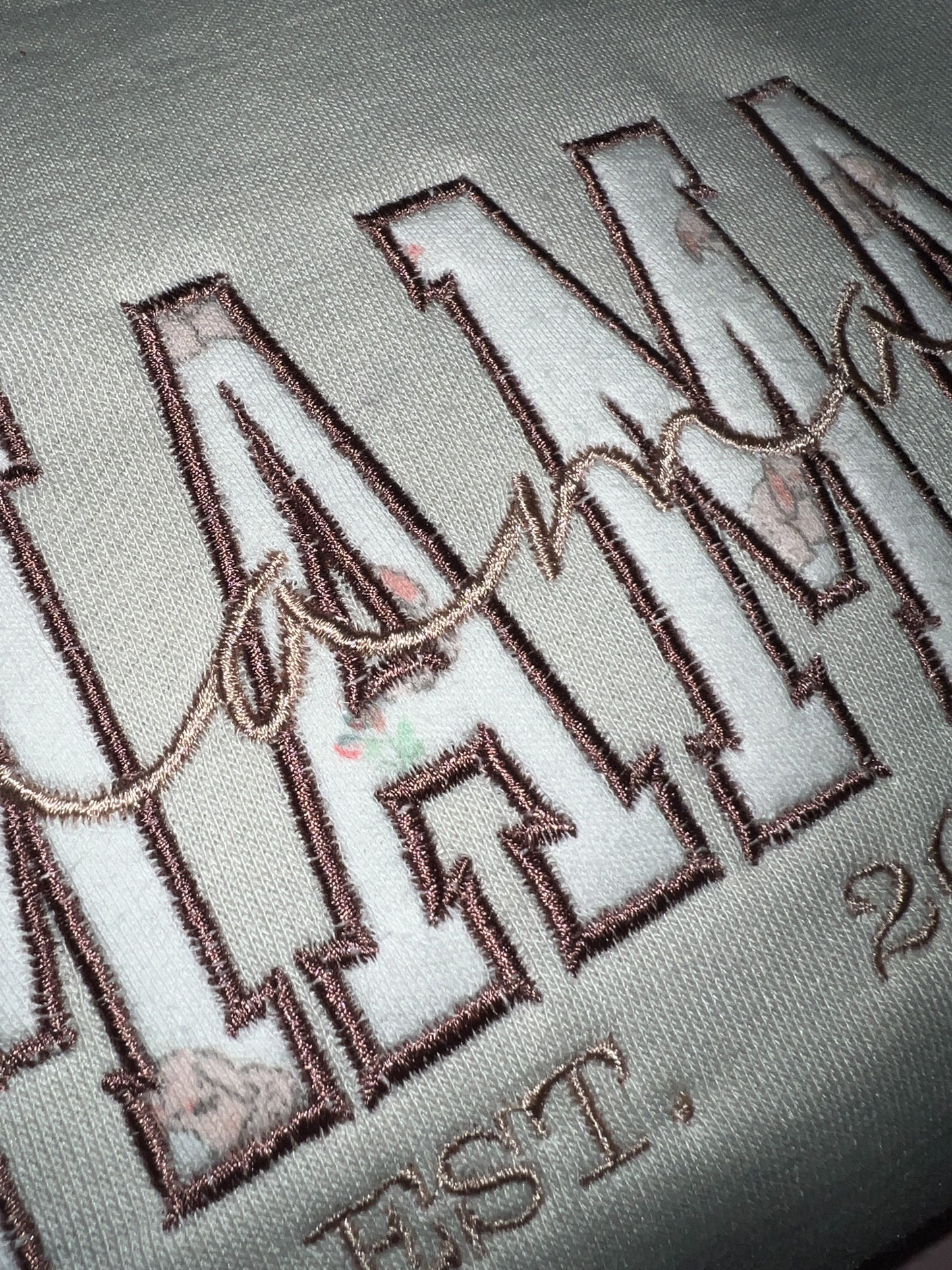 Personalised 'Mama' Sweater - Using your baby's first clothes