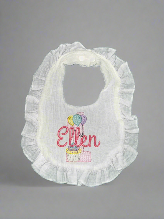 First Birthday Bib 🧁