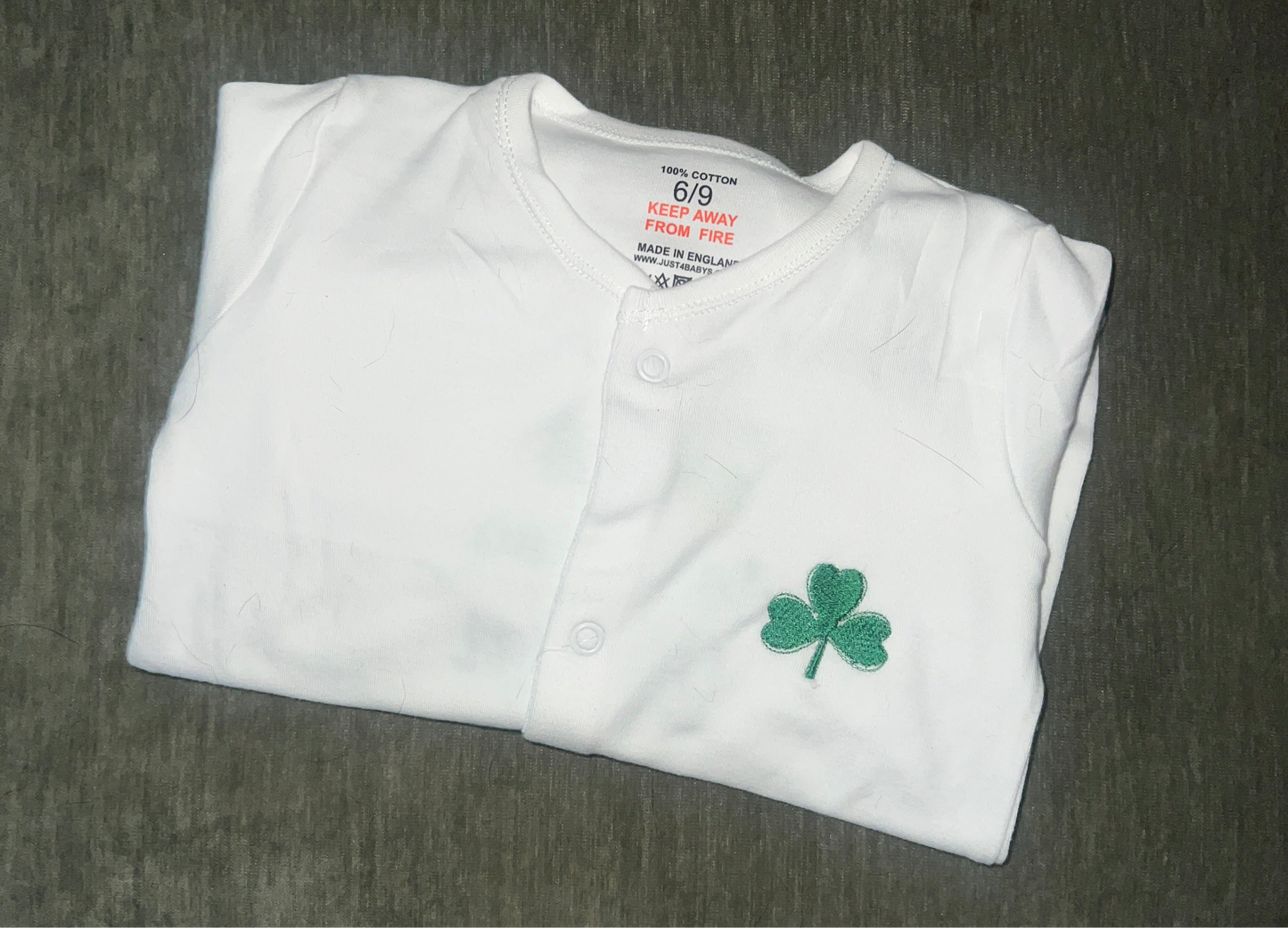 ☘️ Personalised ‘Is mise’ Sleepsuit ☘️