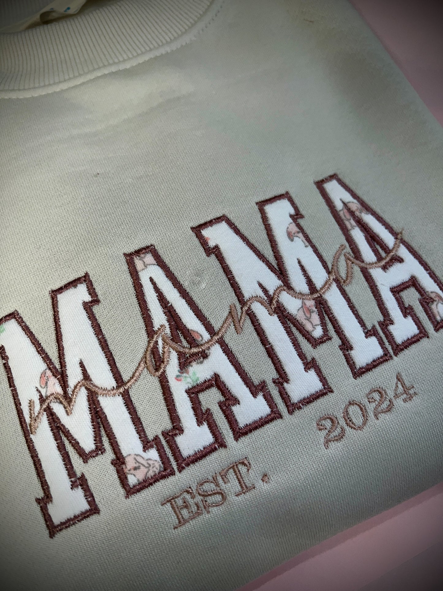 Personalised 'Mama' Sweater - Using your baby's first clothes