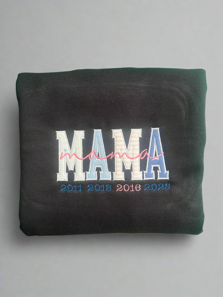 Personalised 'Mama' Sweater - Using your baby's first clothes