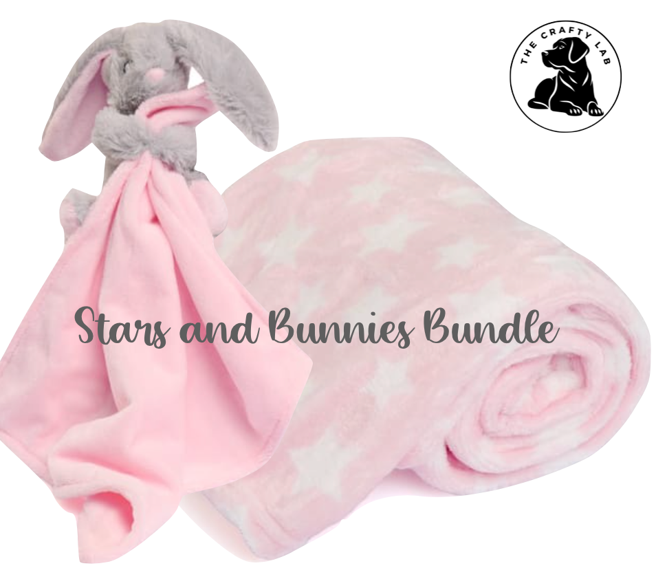 Stars and Bunnies - Blanket and Comforter Bundle ✨🐰